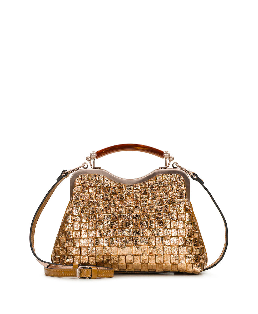 Patricia Nash Maryse Frame - Vintage Distressed Metallic Woven
