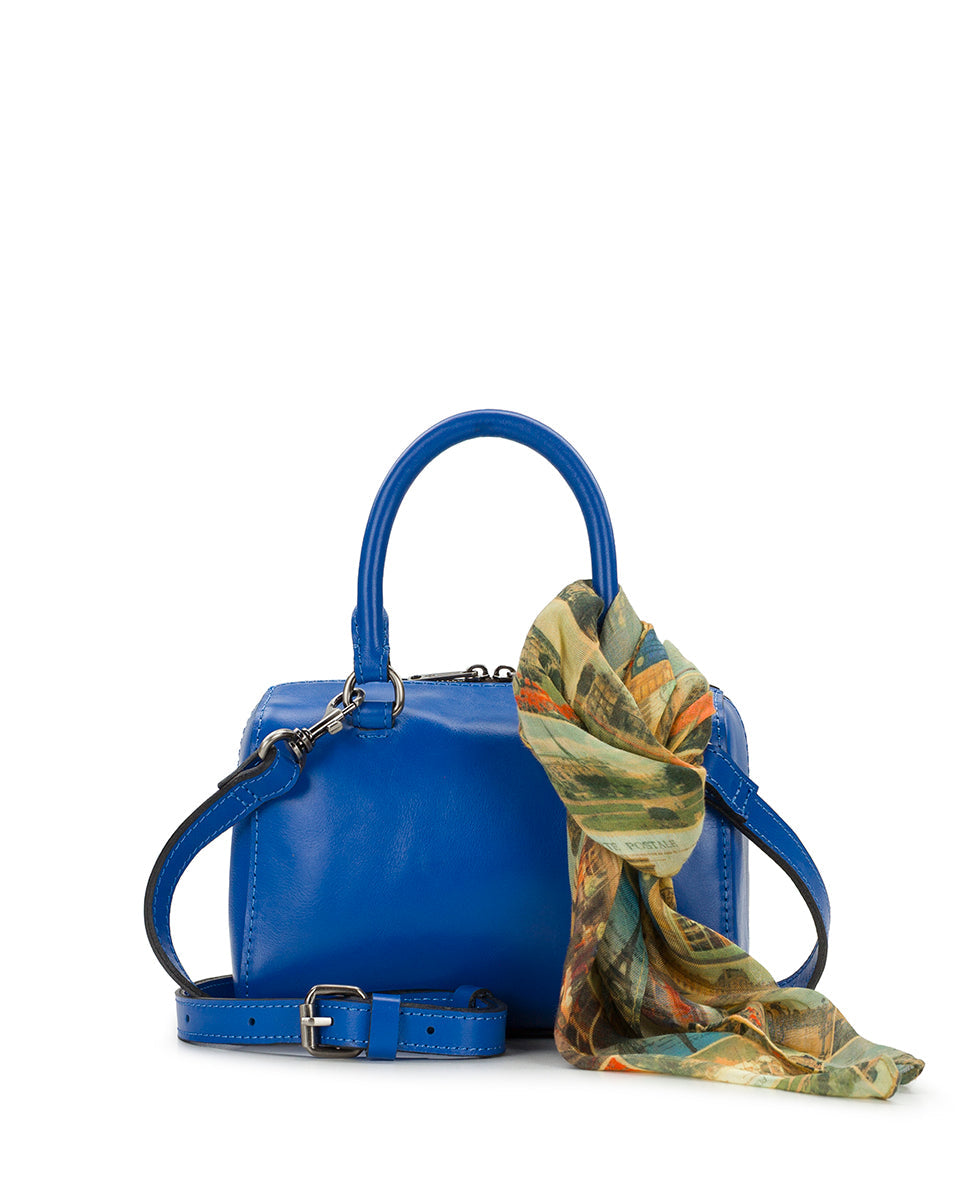 Patricia Nash Rodez Satchel with Scarf - Vintage Distressed