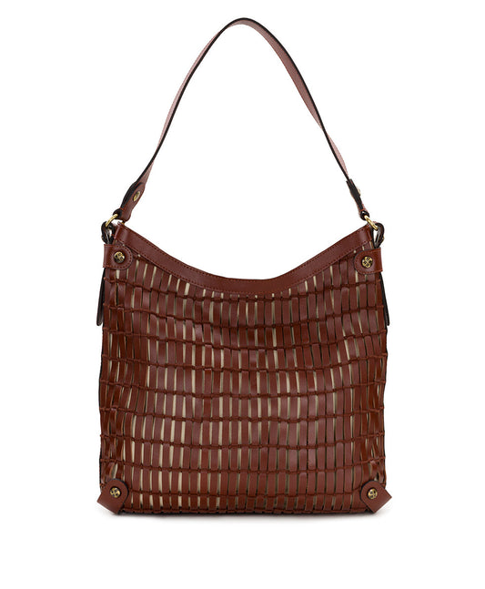 Patricia Nash Lyana Slouchy Shoulder Bag - Specialty Woven Leather