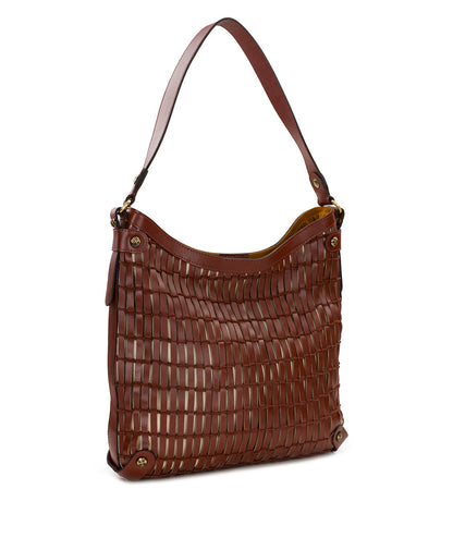 Patricia Nash Lyana Slouchy Shoulder Bag - Specialty Woven Leather