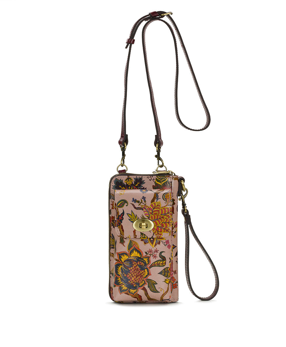 Patricia Nash Avery Phone Crossbody | Danish Floral Tapestry | Danish F...