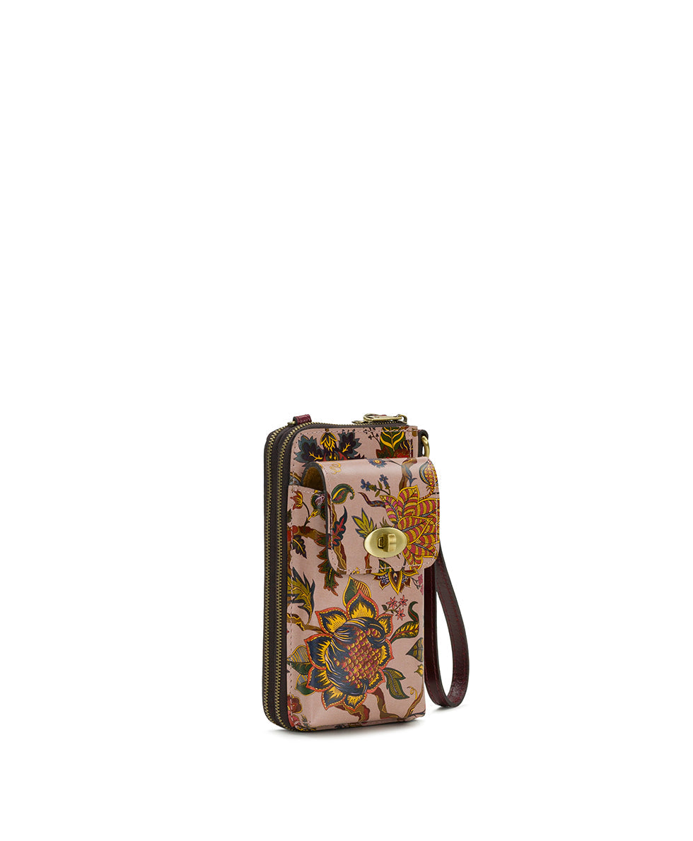 Patricia Nash Avery Phone Crossbody | Danish Floral Tapestry | Danish F...