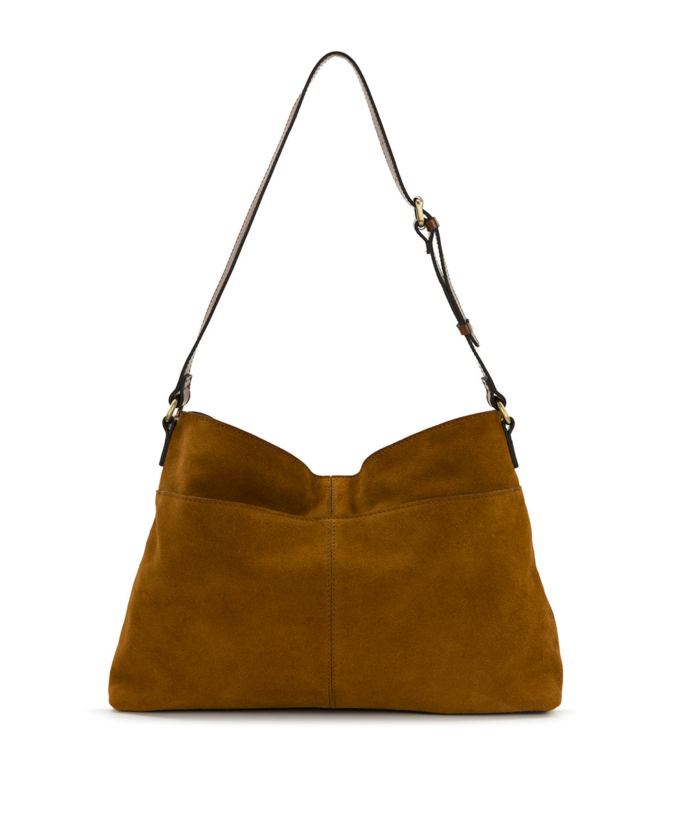 Patricia Nash Liora Slouchy Tote | Suede Leather | Cognac | Patricia Nash