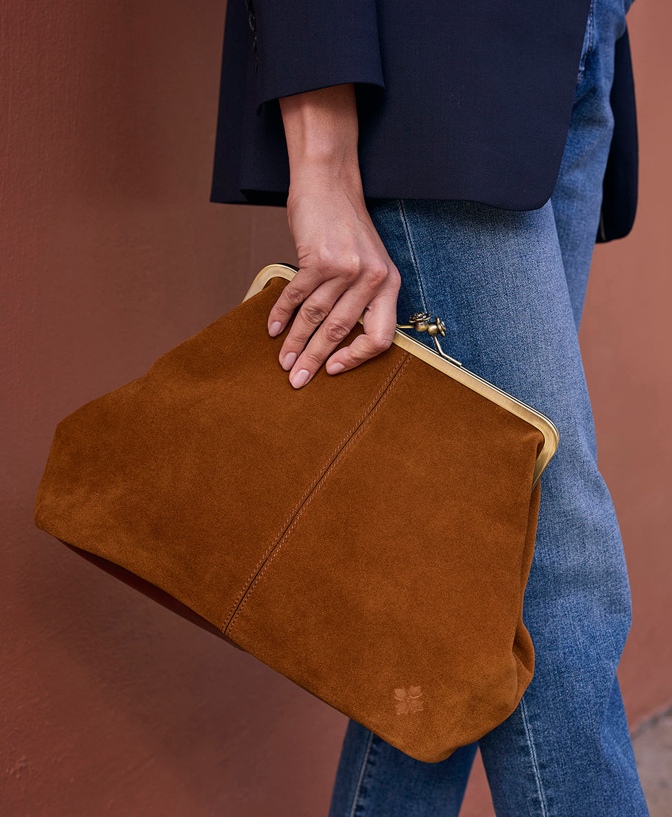 Patricia Nash Vivienne Frame | Suede Leather | Cognac | Patricia Nash