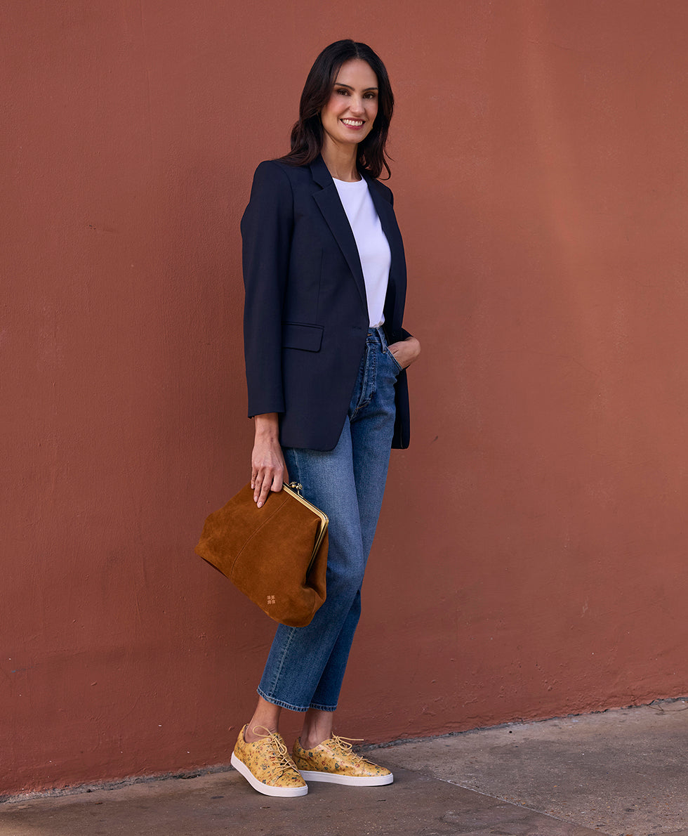 Patricia Nash Vivienne Frame | Suede Leather | Cognac | Patricia Nash