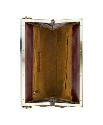 Patricia Nash Vilaine Frame | Brazilian Supple Tooled | Cognac