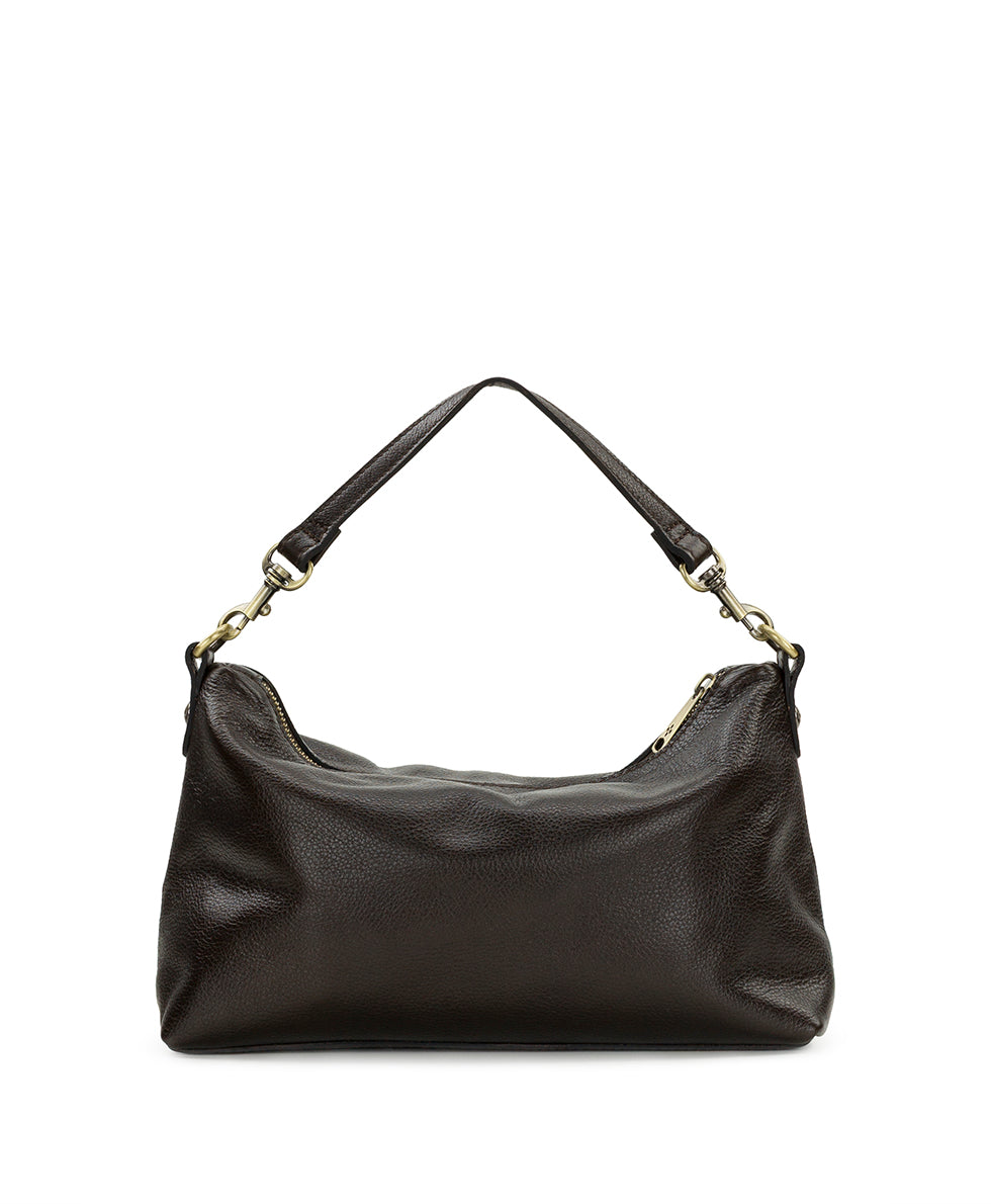 Patricia Nash Kolena Hobo Crossbody | Rugged Natural Grain | Chocolate