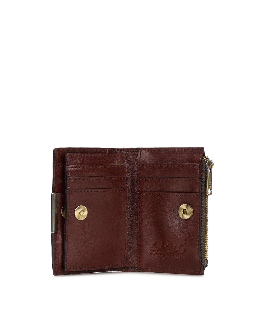 Patricia Nash Busalla Wallet | Brazillian Supple Tooled | Cognac