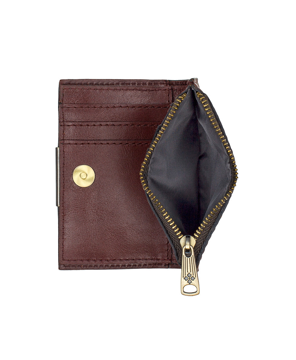 Patricia Nash Busalla Wallet | Brazillian Supple Tooled | Cognac