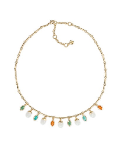 Patricia Nash Stone Charm Necklace- Semi Precious Stone Collection