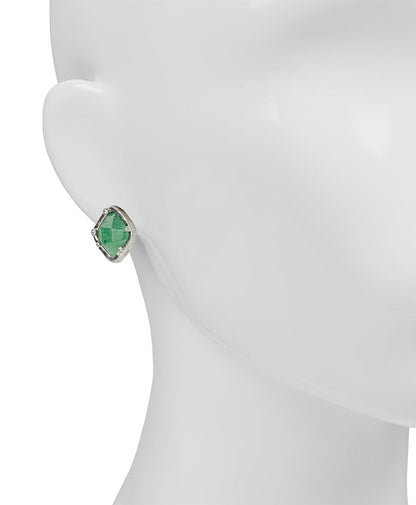 Patricia Nash Button Earrings - Semi Precious Stone Collection