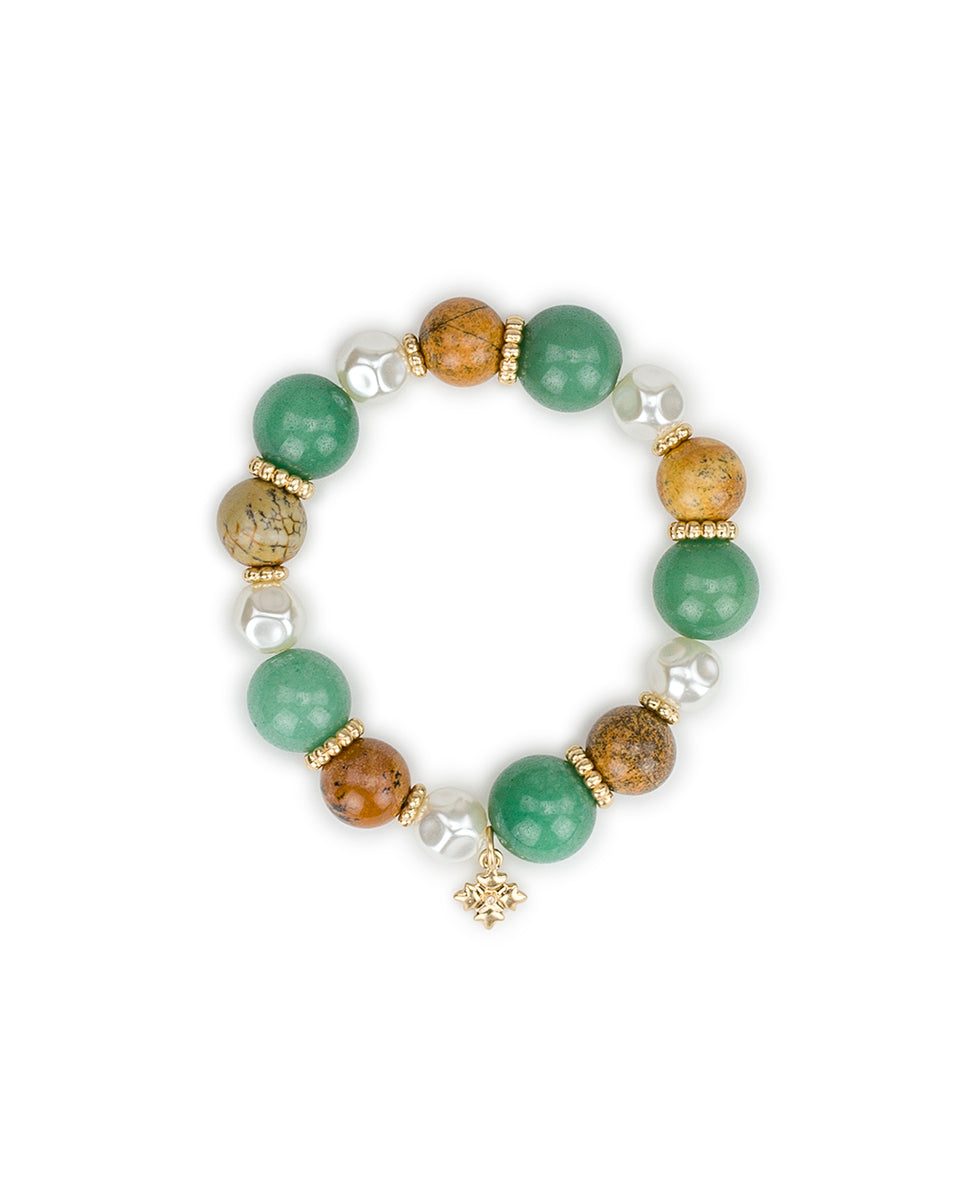 Patricia Nash Beaded Stretch Bracelet - Eclectic Bead Collection