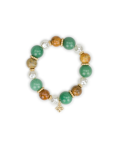 Patricia Nash Beaded Stretch Bracelet - Eclectic Bead Collection