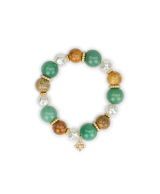 Patricia Nash Beaded Stretch Bracelet - Eclectic Bead Collection