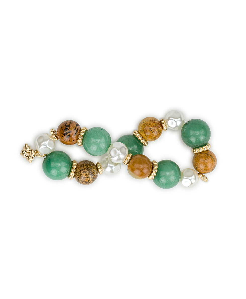 Patricia Nash Beaded Stretch Bracelet - Eclectic Bead Collection