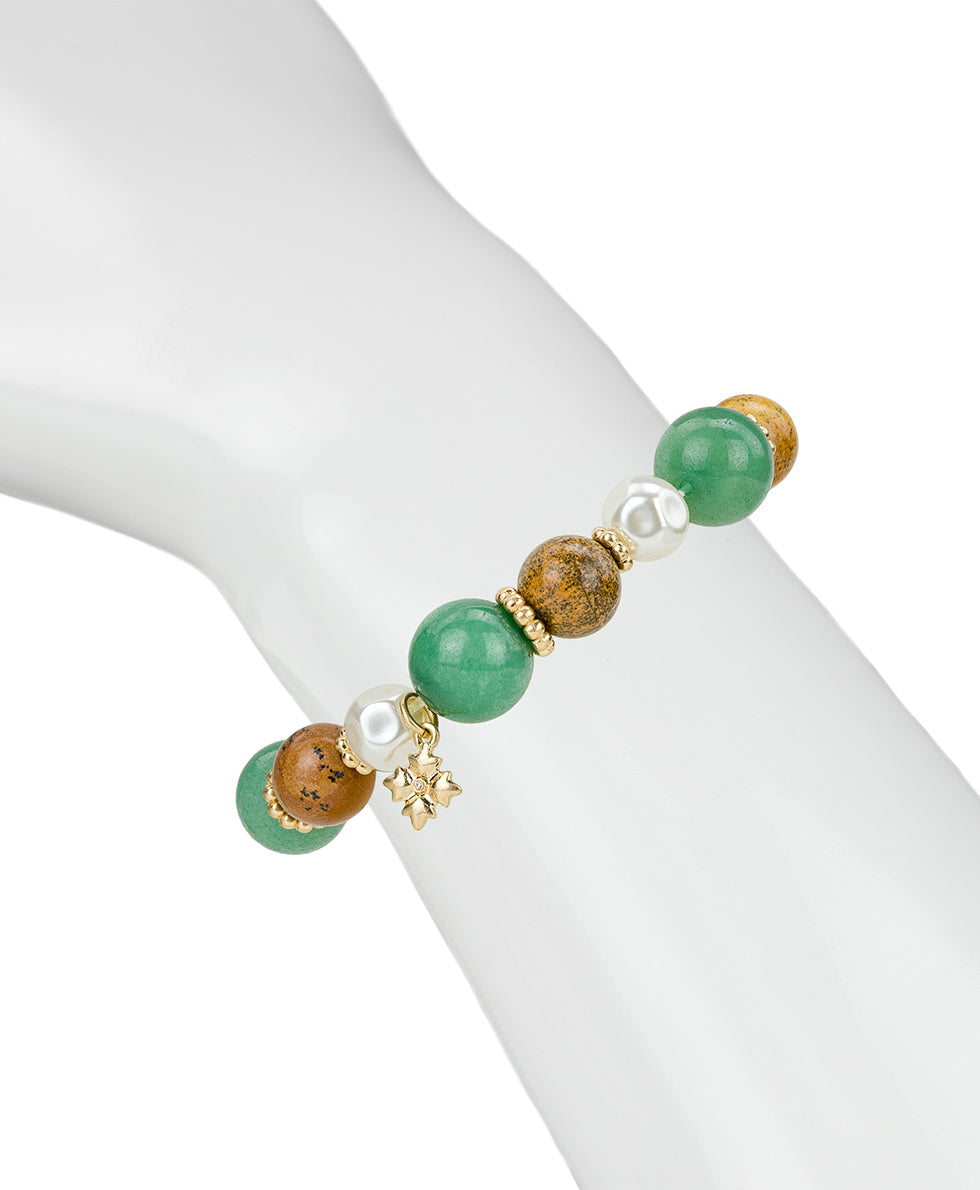 Patricia Nash Beaded Stretch Bracelet - Eclectic Bead Collection