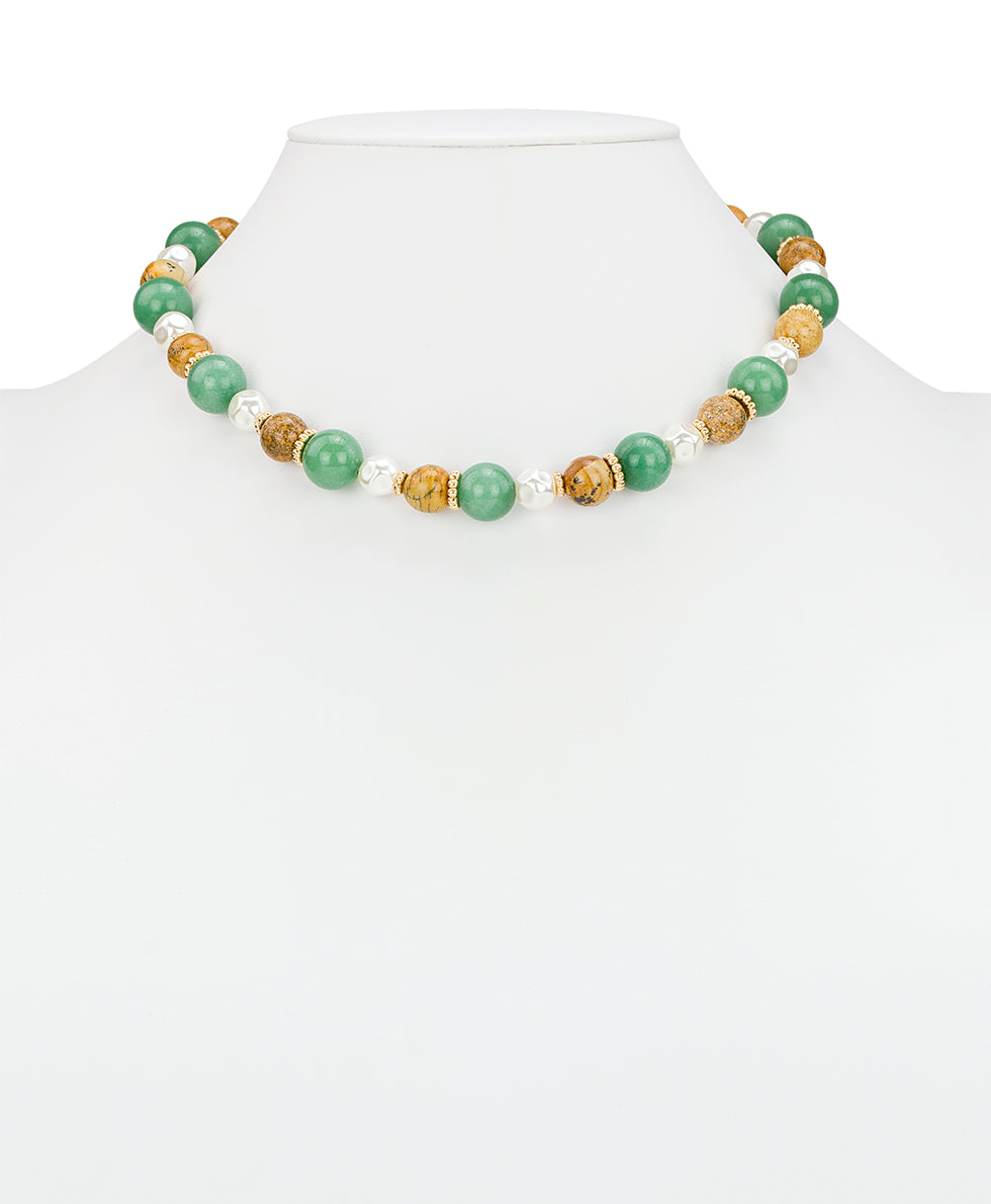 Patricia Nash Short Bead Necklace - Eclectic Bead Collection