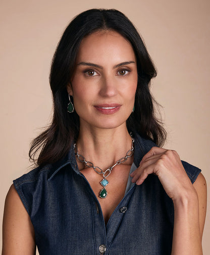 Patricia Nash Tear Drop Earrings - Semi Precious Stone Collection
