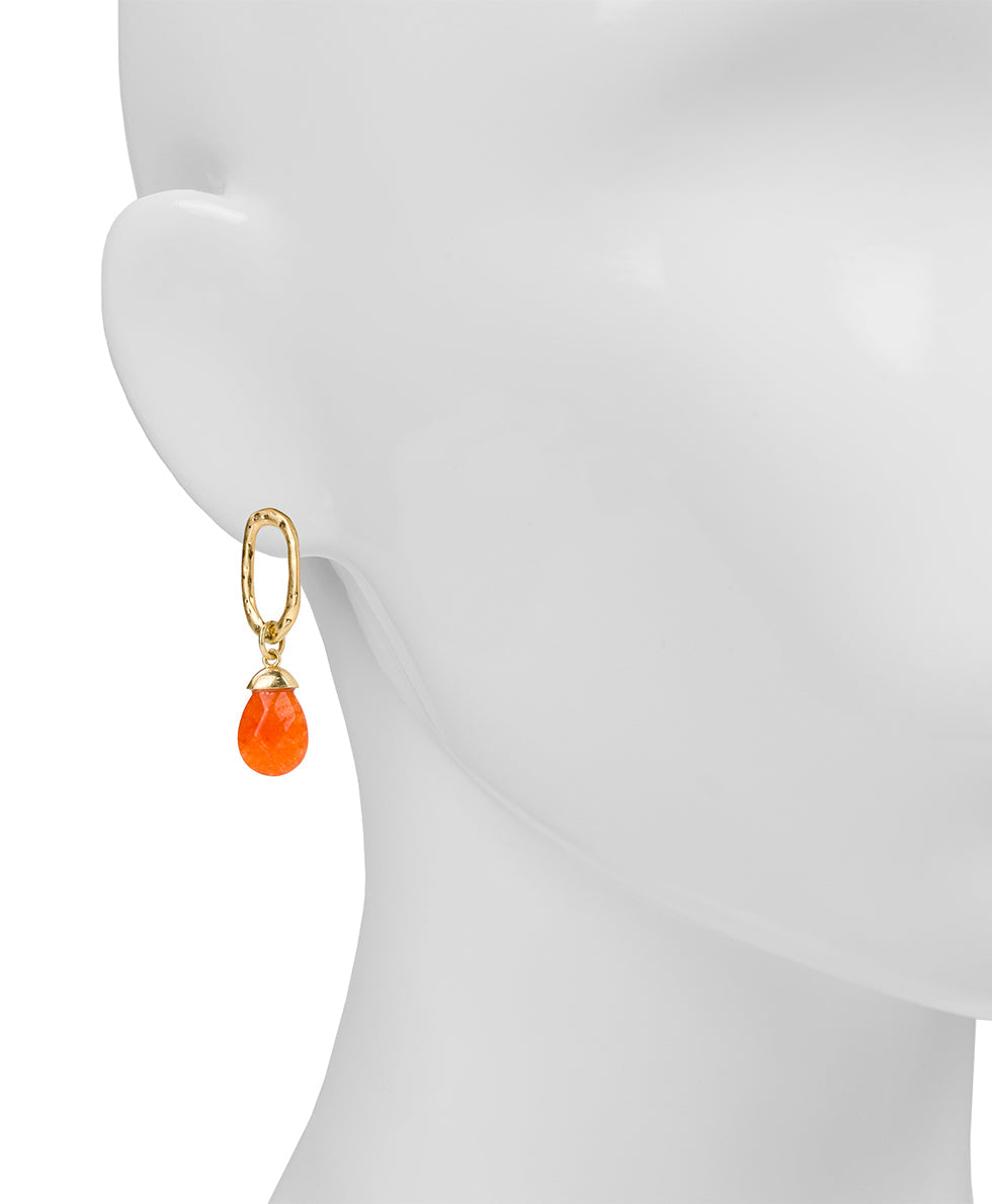 Patricia Nash Ring W. Briollette Post Earrings- Semi Precious Stone Collection