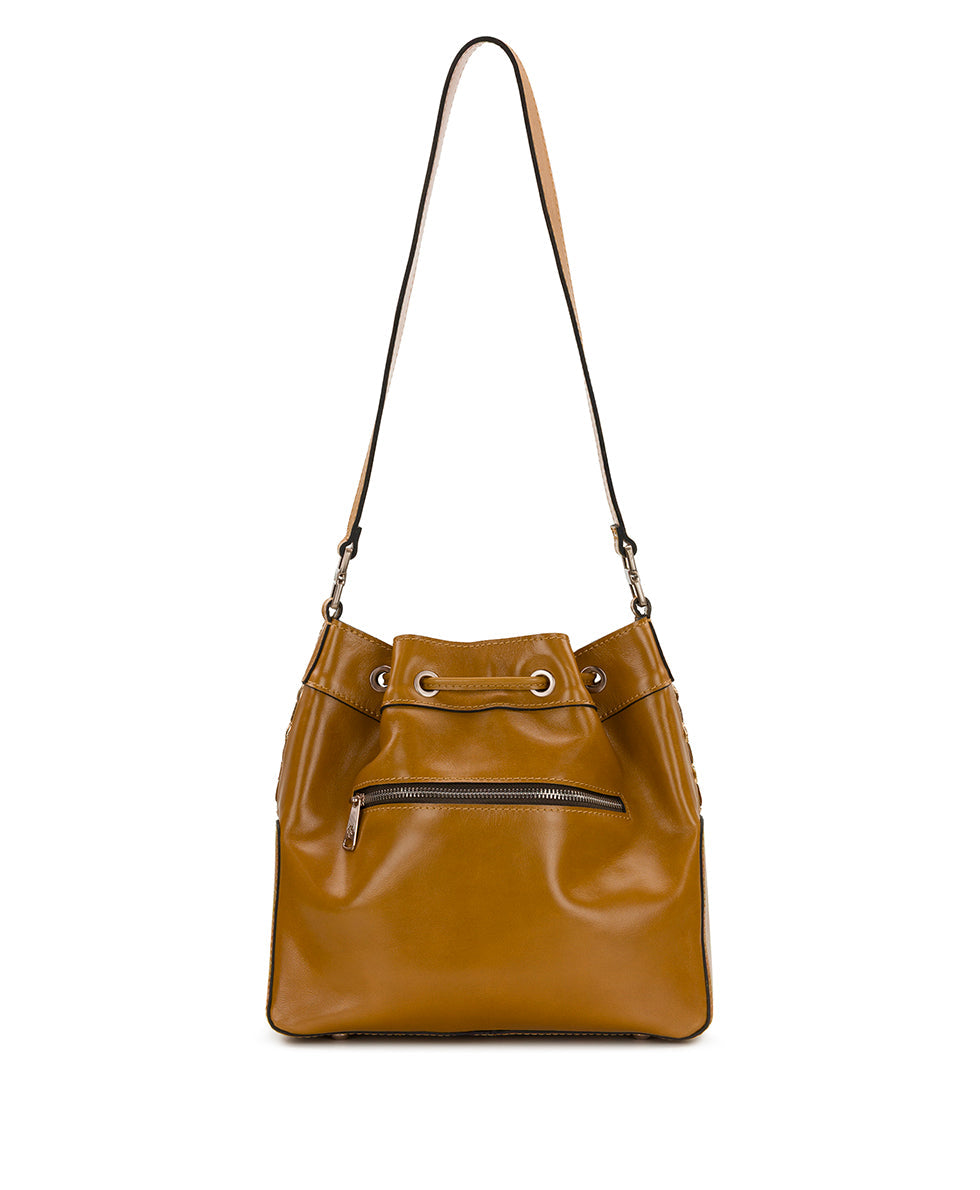 Patricia Nash Belamy Drawstring - Vintage Distressed Metallic Woven