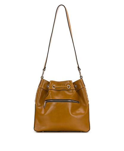 Patricia Nash Belamy Drawstring - Vintage Distressed Metallic Woven