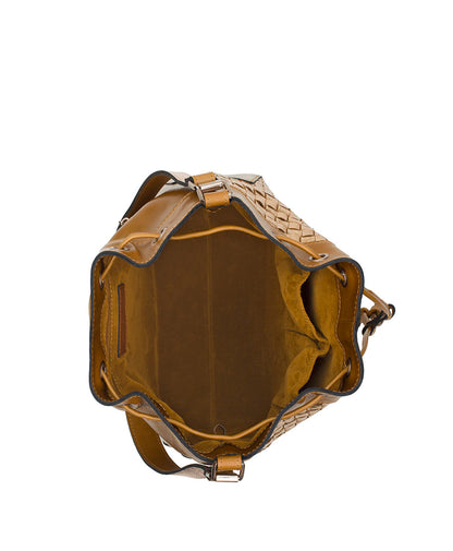 Patricia Nash Belamy Drawstring - Vintage Distressed Metallic Woven