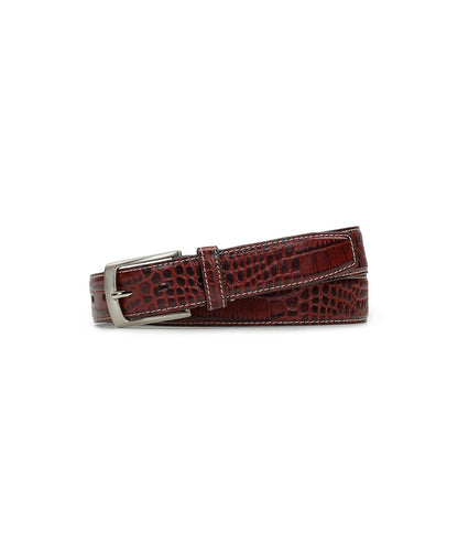 Patricia Nash Nash Men's Croc Belt - British Tan