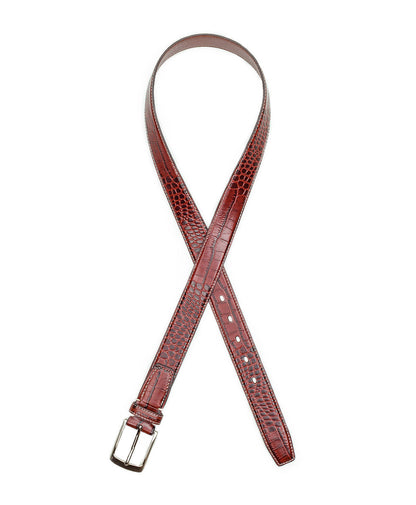 Patricia Nash Nash Men's Croc Belt - British Tan