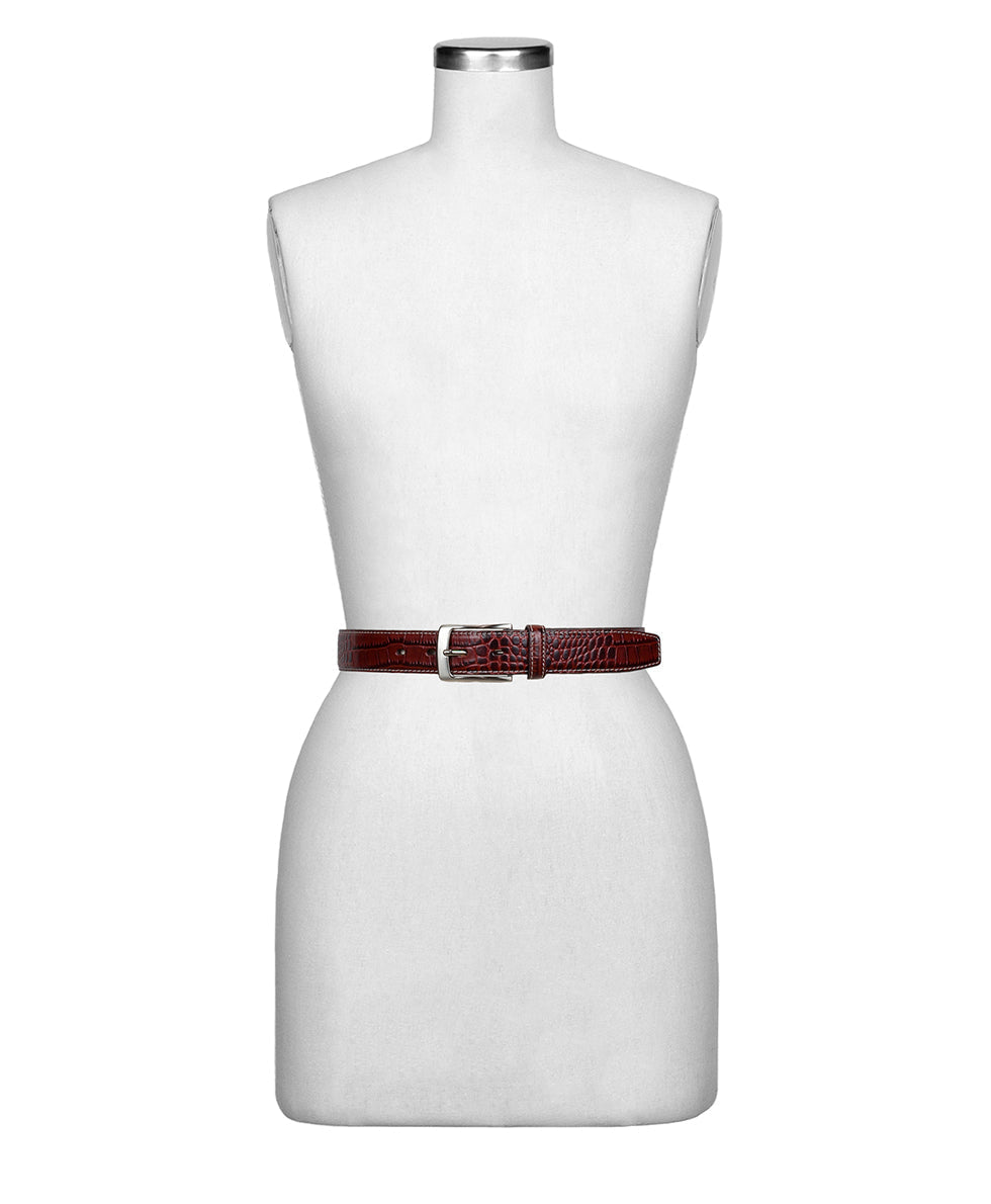 Patricia Nash Nash Men's Croc Belt - British Tan