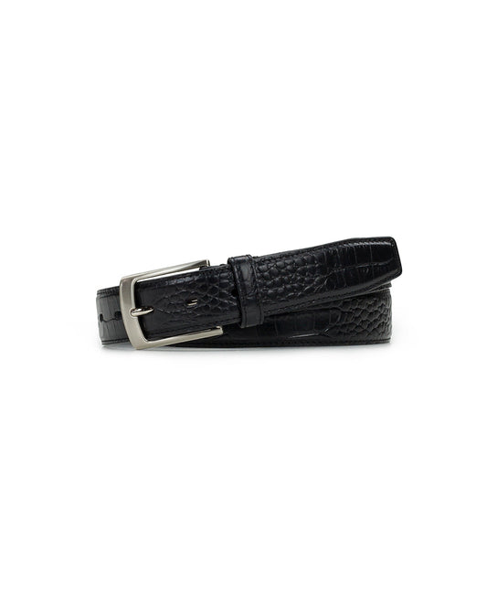 Patricia Nash Nash Men's Croc Belt - Black