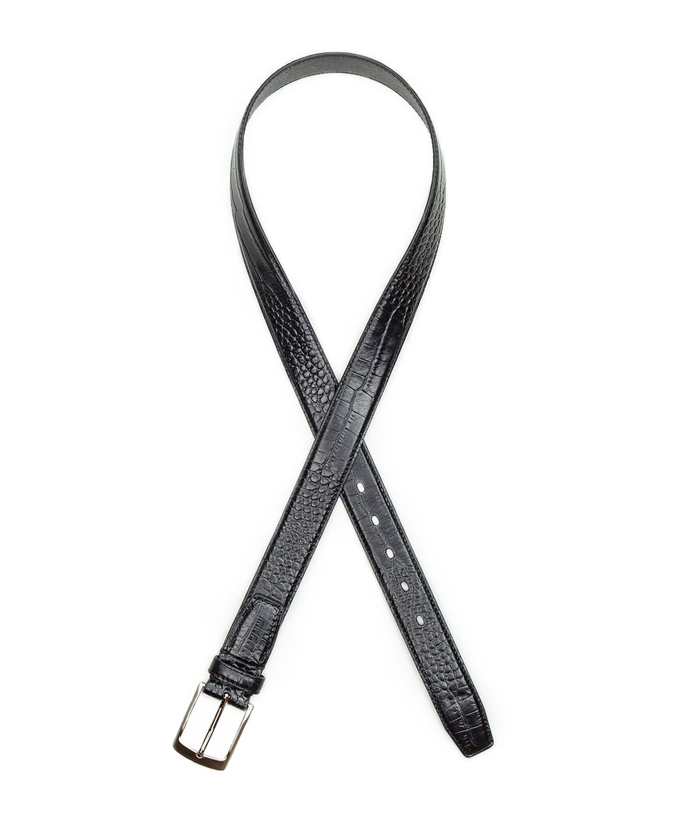 Patricia Nash Nash Men's Croc Belt - Black