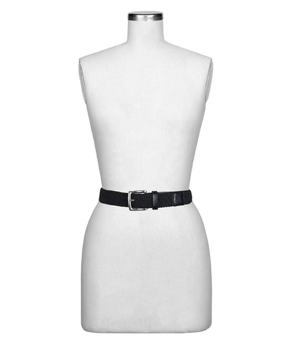 Patricia Nash Nash Men's Rope Belt - Rope and Leather — Black
