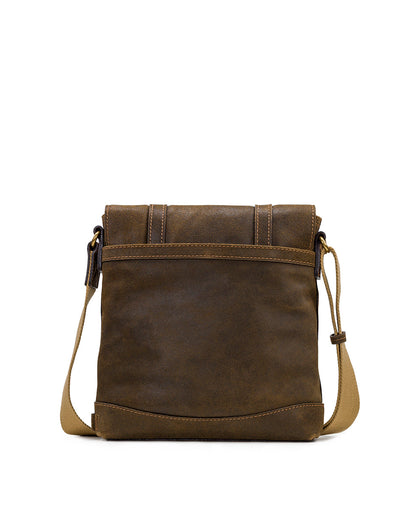 Patricia Nash North/South Messenger Bag - Moto Leather
