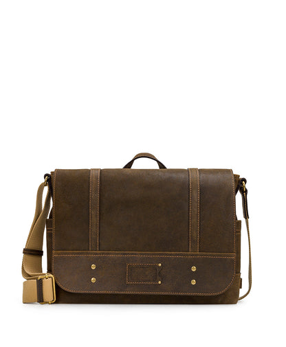 Patricia Nash Messenger Bag - Moto Leather
