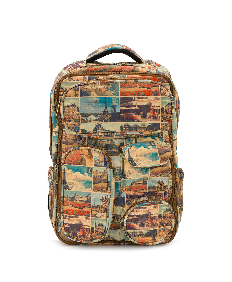 Patricia Nash Vico Travel Backpack - Woven Poly - Postcards From Paris