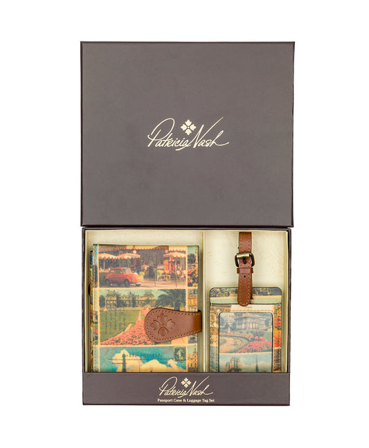 Patricia Nash Boxed Luggage Tag Set - Postcards From Paris