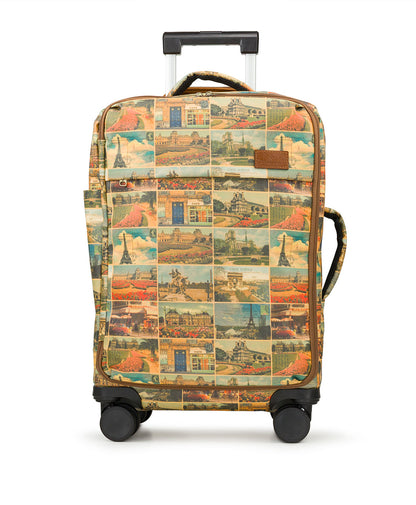 Patricia Nash Cagliari Roller Duffel - Patina Coated Linen Canvas - Postcards From Paris