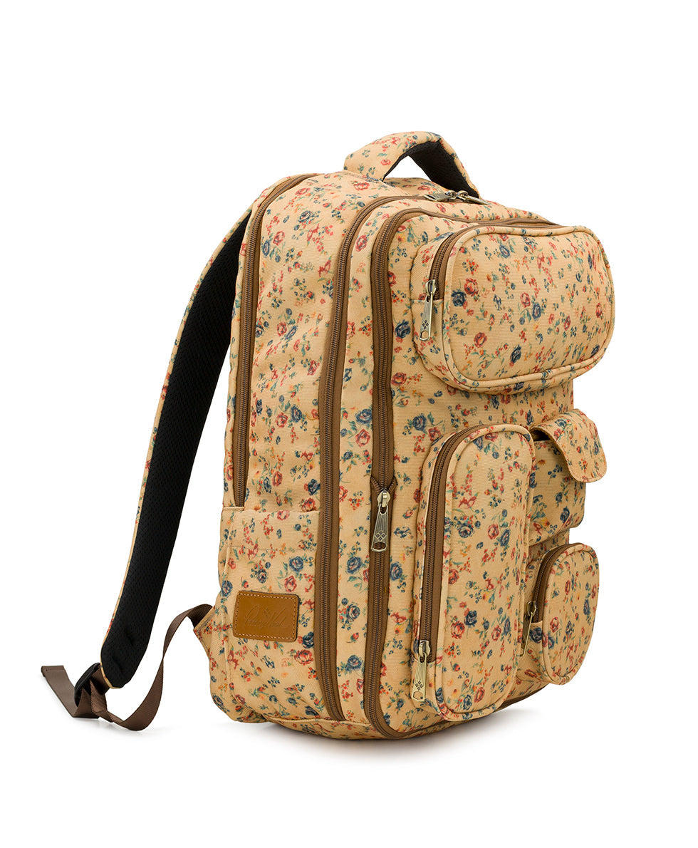 Patricia Nash Vico Travel Backpack - Woven Poly - Fleur de Jardin