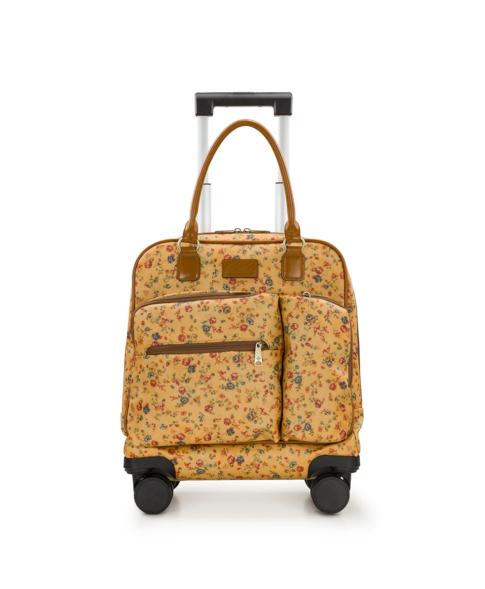 Patricia Nash Mattia Underseater - Patina Coated Linen Canvas - Fleur de Jardin
