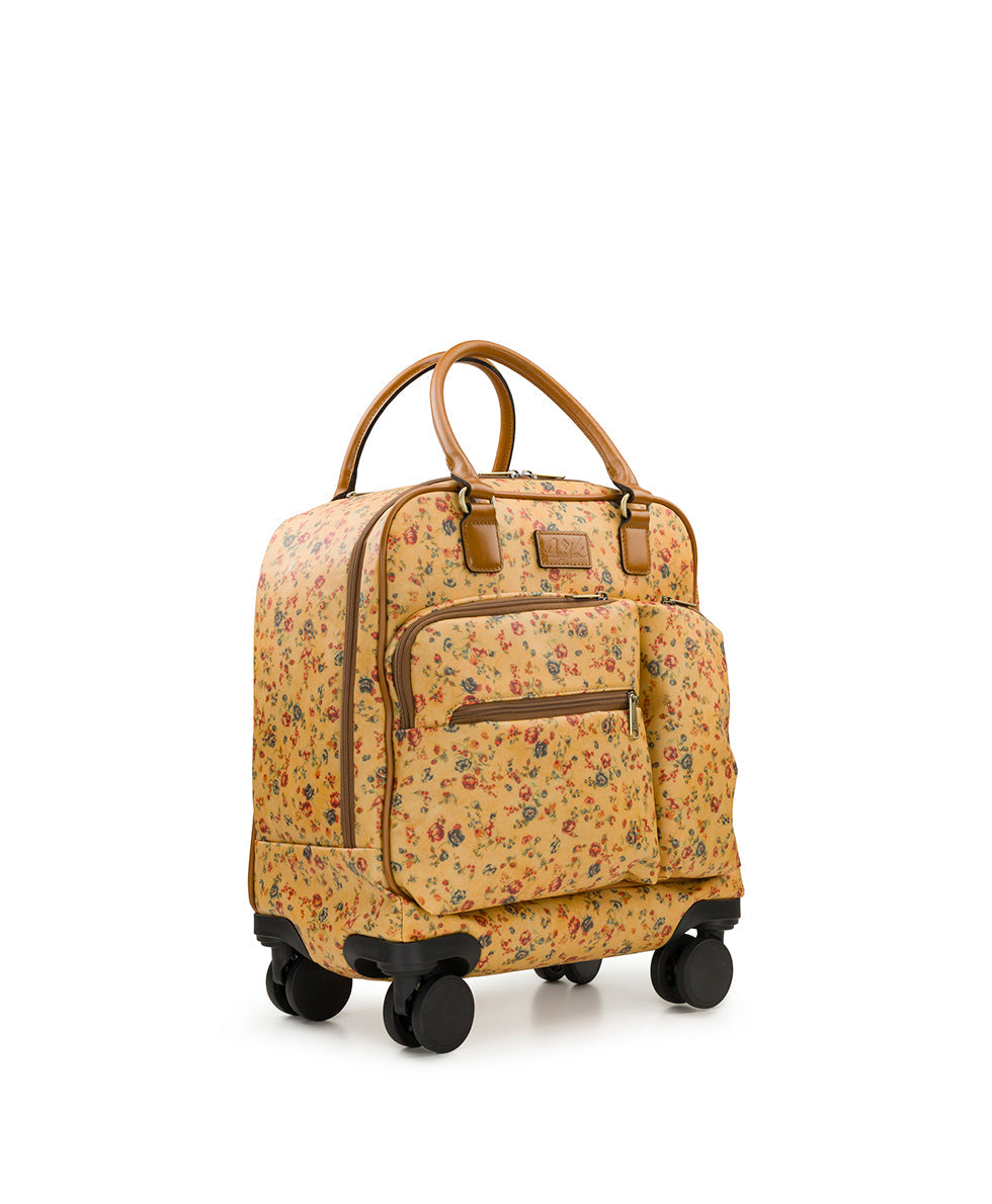 Patricia Nash Mattia Underseater - Patina Coated Linen Canvas - Fleur de Jardin