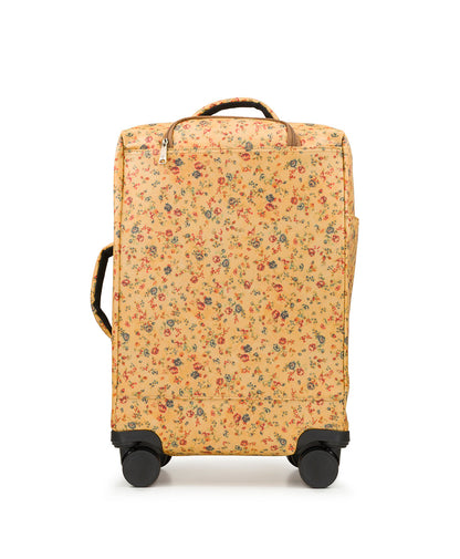 Patricia Nash Cagliari Roller Duffel - Patina Coated Linen Canvas - Fleur de Jardin