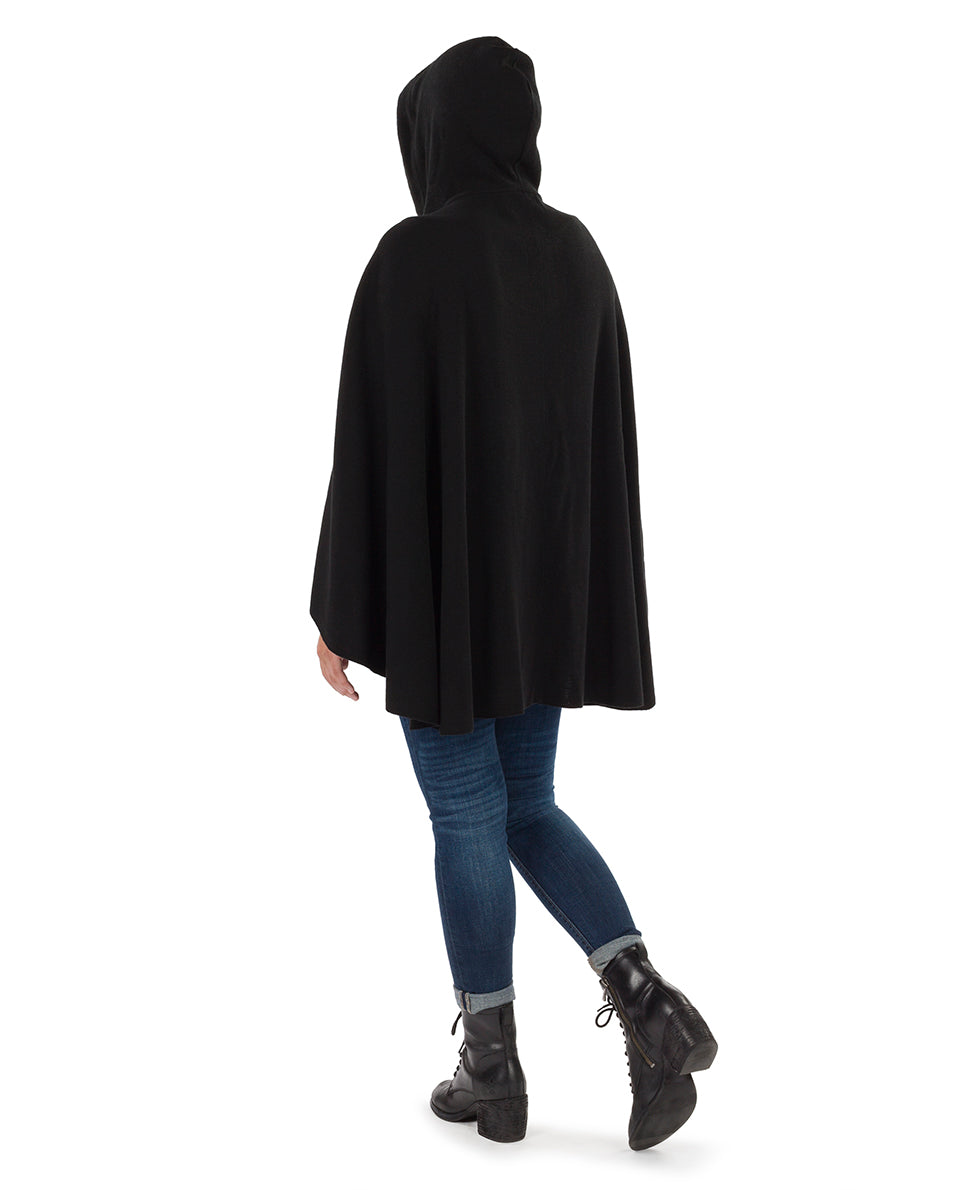 Patricia Nash Hooded Cape with Buttons - Vintage