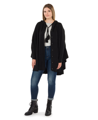Patricia Nash Hooded Cape with Buttons - Vintage