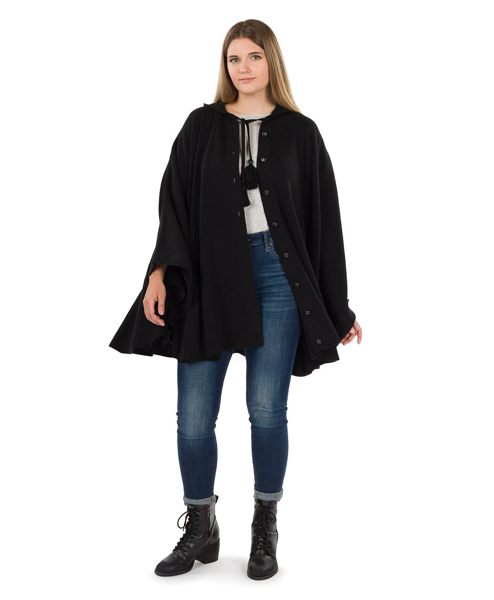Patricia Nash Hooded Cape with Buttons - Vintage