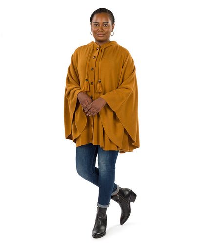 Patricia Nash Hooded Cape with Buttons - Vintage