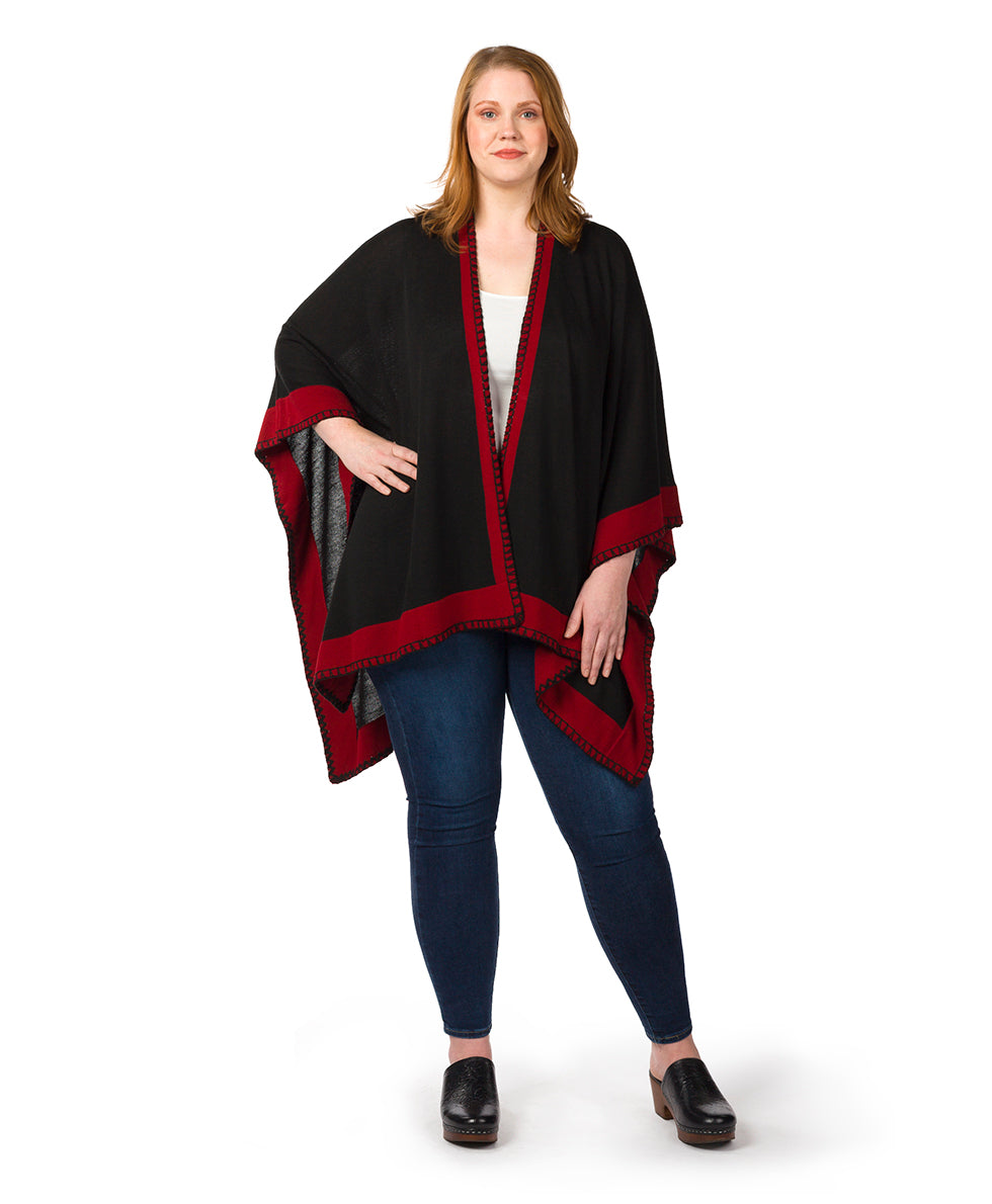 Patricia Nash Colorblock Short Shawl - Classics
