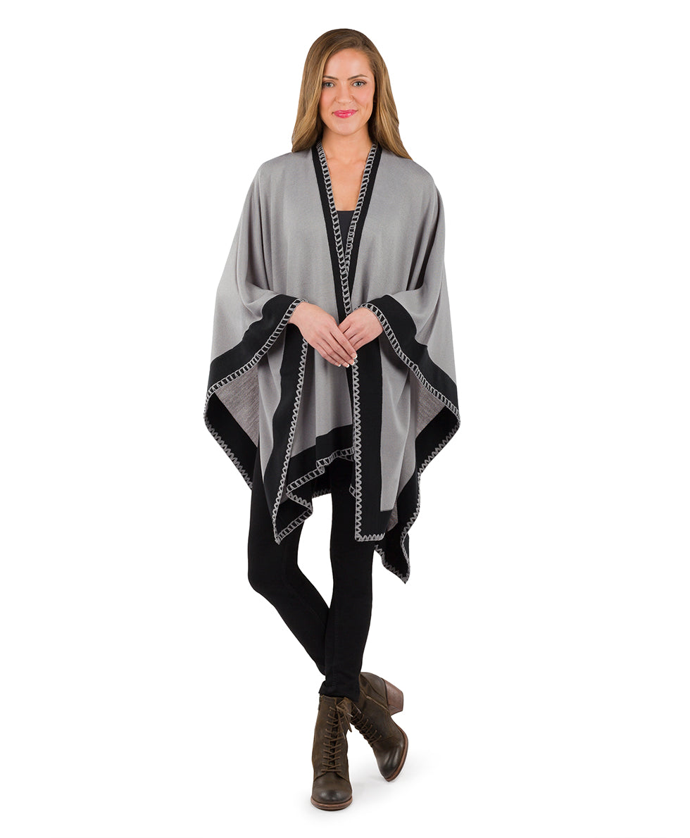 Patricia Nash Colorblock Short Shawl - Classics