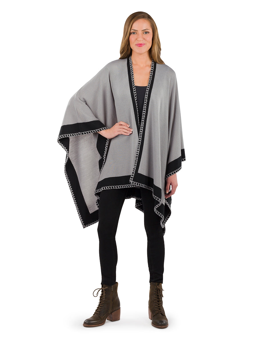 Patricia Nash Colorblock Short Shawl - Classics
