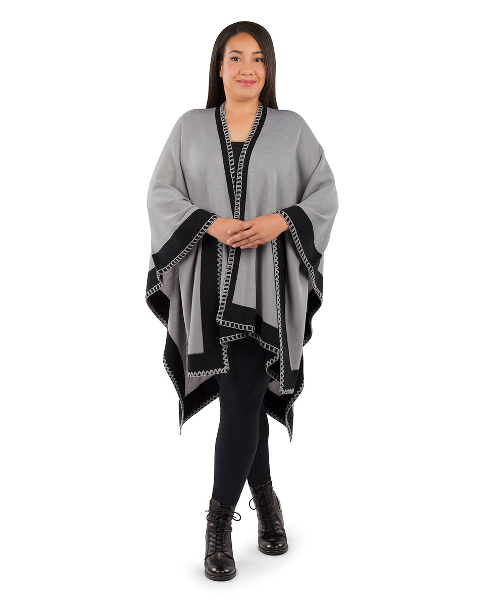 Patricia Nash Colorblock Short Shawl - Classics