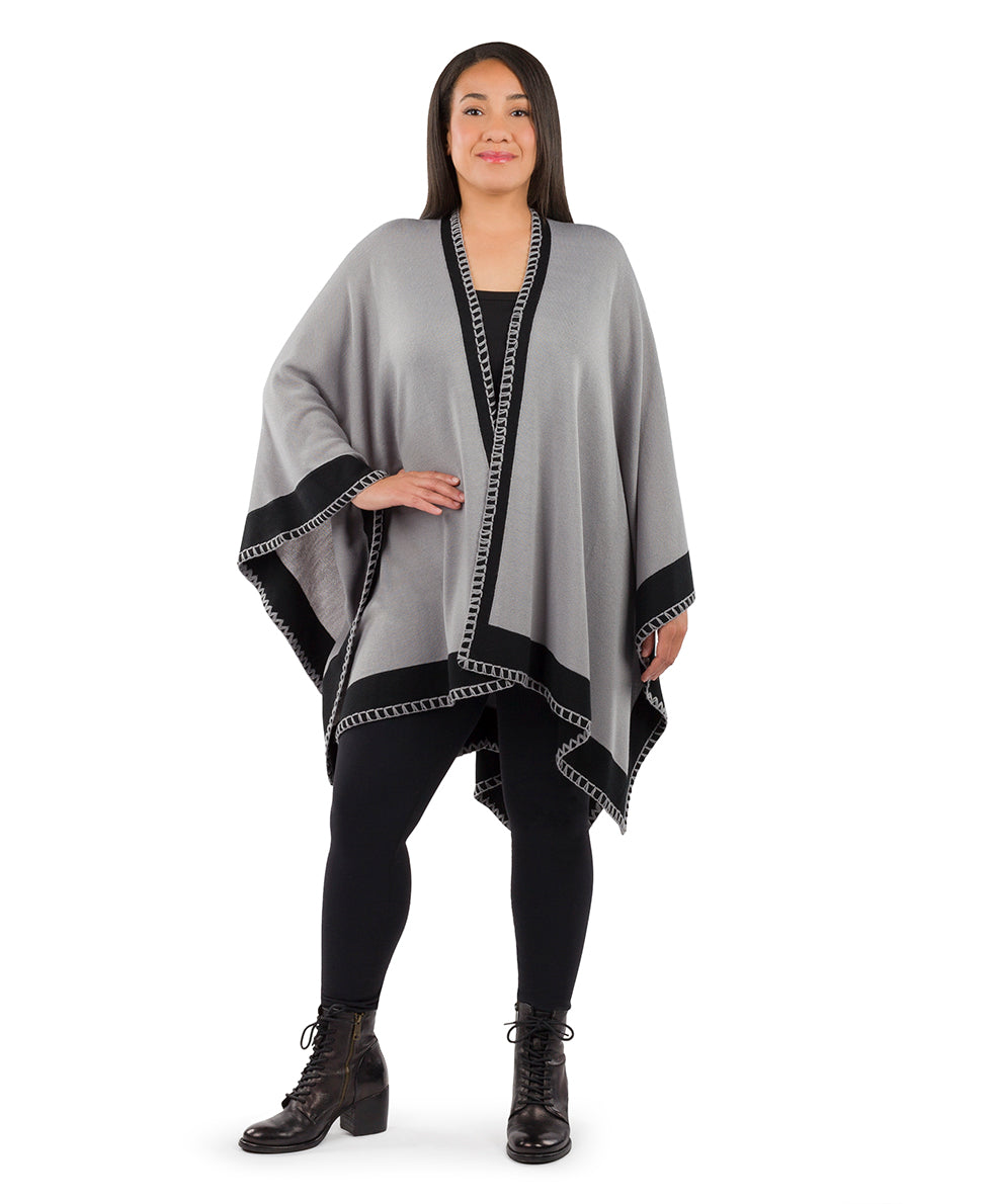 Patricia Nash Colorblock Short Shawl - Classics